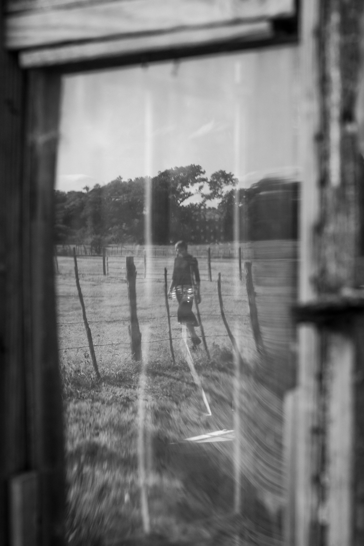 Blurring the Line | Reflection in Glass Door